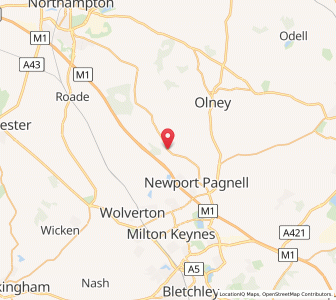 Map of Gayhurst, EnglandEngland