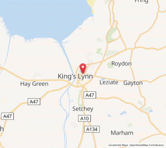 Map of Gaywood, EnglandEngland