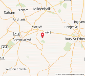 Map of Gazeley, EnglandEngland
