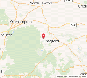 Map of Gidleigh, EnglandEngland