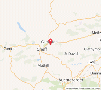 Map of Gilmerton, ScotlandScotland