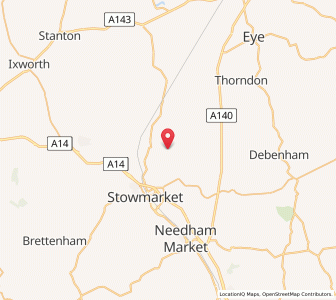 Map of Gipping, EnglandEngland