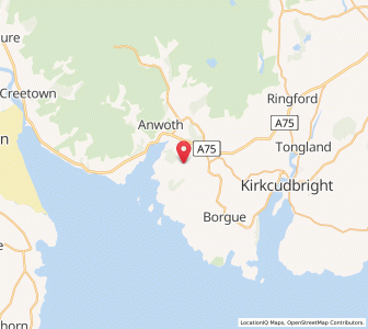 Map of Girthon, ScotlandScotland