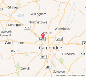 Map of Girton, EnglandEngland