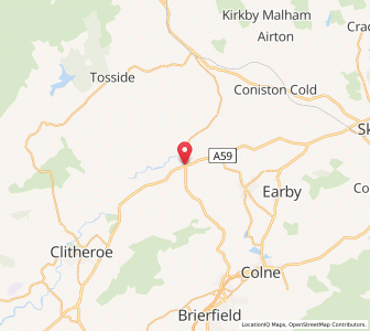 Map of Gisburn, EnglandEngland