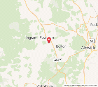 Map of Glanton, EnglandEngland