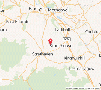 Map of Glassford, ScotlandScotland