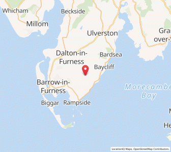 Map of Gleaston, EnglandEngland
