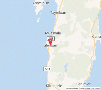 Map of Glenbarr, ScotlandScotland