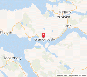 Map of Glenborrodale, ScotlandScotland
