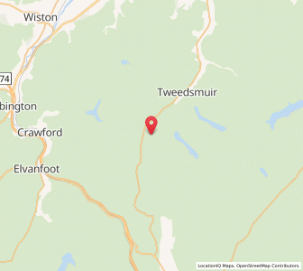 Map of Glenbreck, ScotlandScotland
