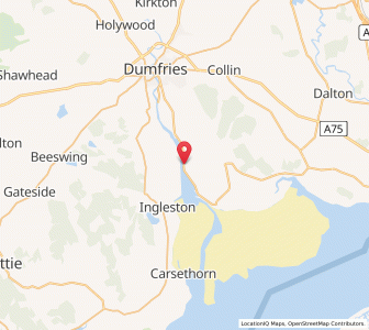 Map of Glencaple, ScotlandScotland