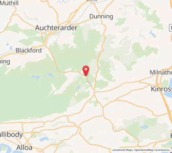 Map of Glendevon, ScotlandScotland