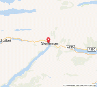 Map of Glenfinnan, ScotlandScotland
