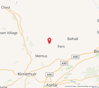 Map of Glenogil, ScotlandScotland
