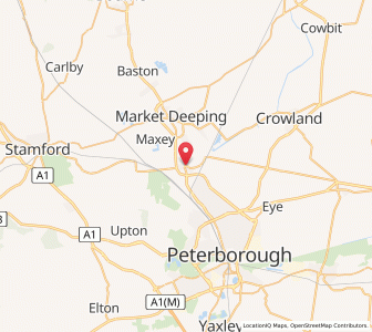 Map of Glinton, EnglandEngland