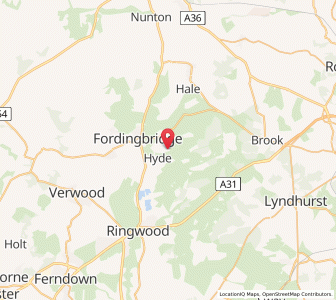 Map of Godshill, EnglandEngland