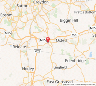 Map of Godstone, EnglandEngland