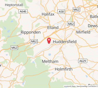 Map of Golcar, EnglandEngland