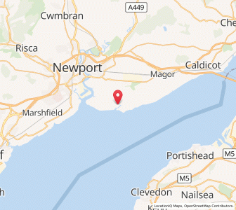 Map of Goldcliff, WalesWales