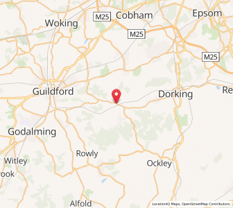 Map of Gomshall, EnglandEngland