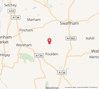 Map of Gooderstone, EnglandEngland