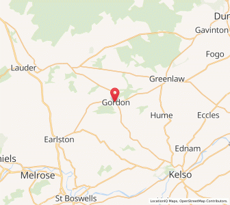 Map of Gordon, ScotlandScotland