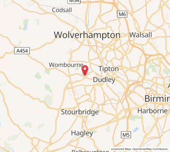 Map of Gornalwood, EnglandEngland