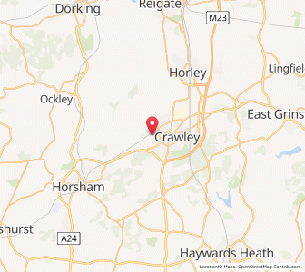 Map of Gossops Green, EnglandEngland