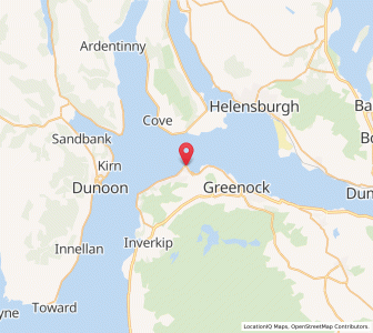 Map of Gourock, ScotlandScotland