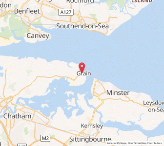 Map of Grain, EnglandEngland