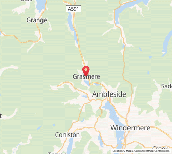 Map of Grasmere, EnglandEngland