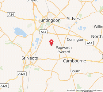 Map of Graveley, EnglandEngland