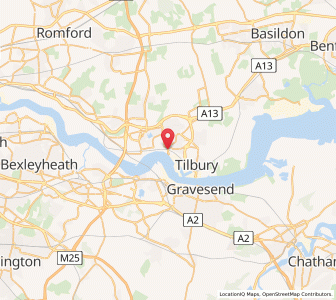 Map of Grays, EnglandEngland