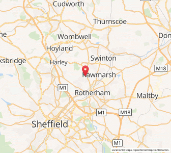 Map of Greasbrough, EnglandEngland