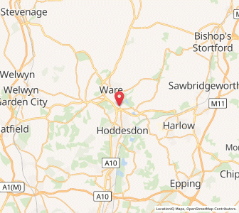 Map of Great Amwell, EnglandEngland