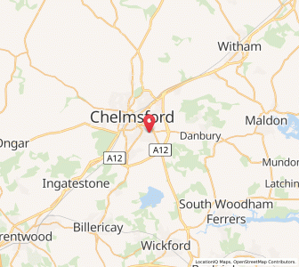 Map of Great Baddow, EnglandEngland