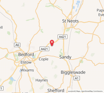 Map of Great Barford, EnglandEngland