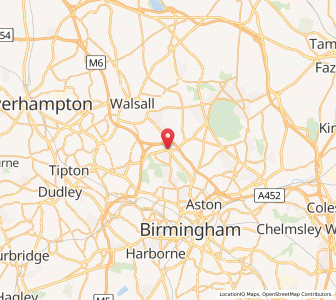 Map of Great Barr, EnglandEngland