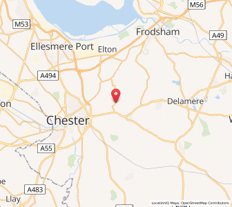 Map of Great Barrow, EnglandEngland