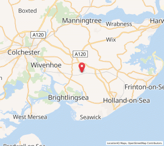 Map of Great Bentley, EnglandEngland