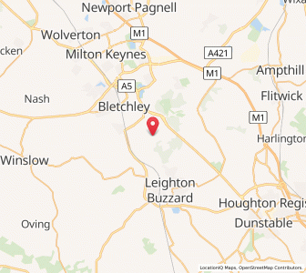 Map of Great Brickhill, EnglandEngland