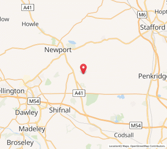 Map of Great Chatwell, EnglandEngland