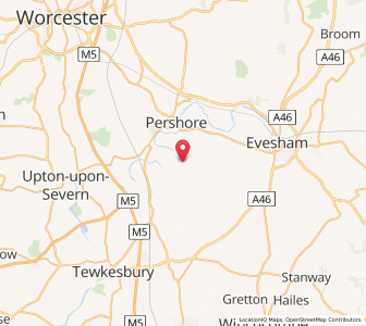 Map of Great Comberton, EnglandEngland
