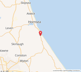 Map of Great Cowden, EnglandEngland