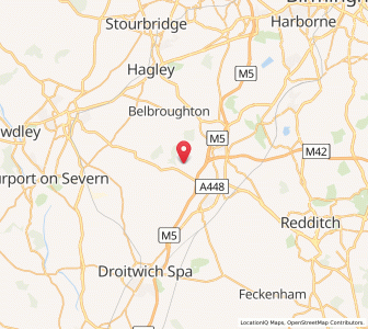 Map of Great Dodford, EnglandEngland