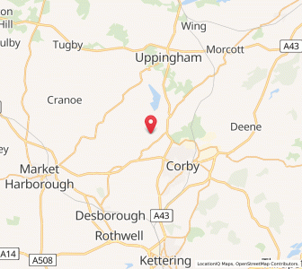 Map of Great Easton, EnglandEngland