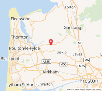 Map of Great Eccleston, EnglandEngland