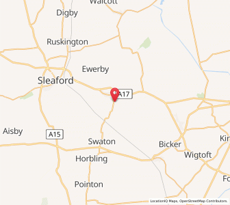 Map of Great Hale, EnglandEngland