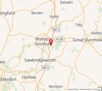 Map of Great Hallingbury, EnglandEngland